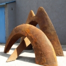"Sitting Figure", cast iron, 2011, 160cm