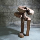 "Obejmutí prázdnoty", eukalyptus, 2014, 130cm