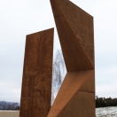"Pomník A.Kolpinga", vařené železo, 2013, 400cm